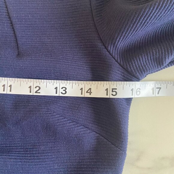 Lilly Pulitzer Charlena Navy Blue Shift Dress Size XXS Gold Button Ribbed Resort - Picture 8 of 9